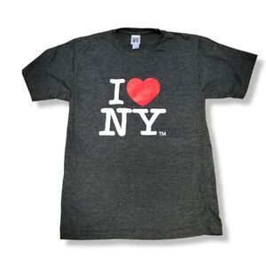 Official I LOVE NEW YORK Kids' Dark Grey‎ Novelty Tee Shirt UNISEX Size XL